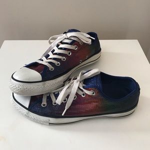 Converse Chuck Taylor - Rainbow Sequin Low Tops